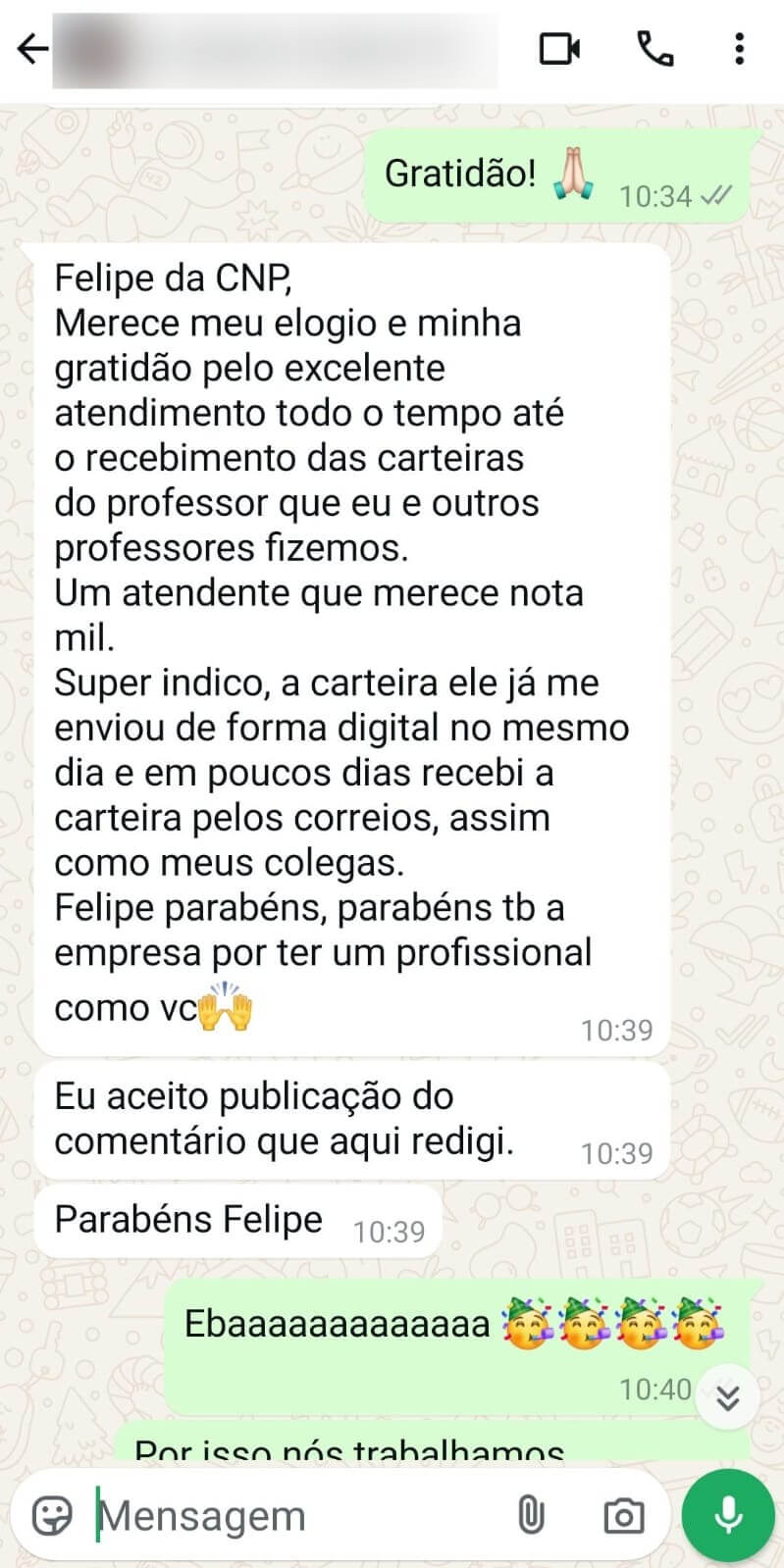Depoimento de João P.